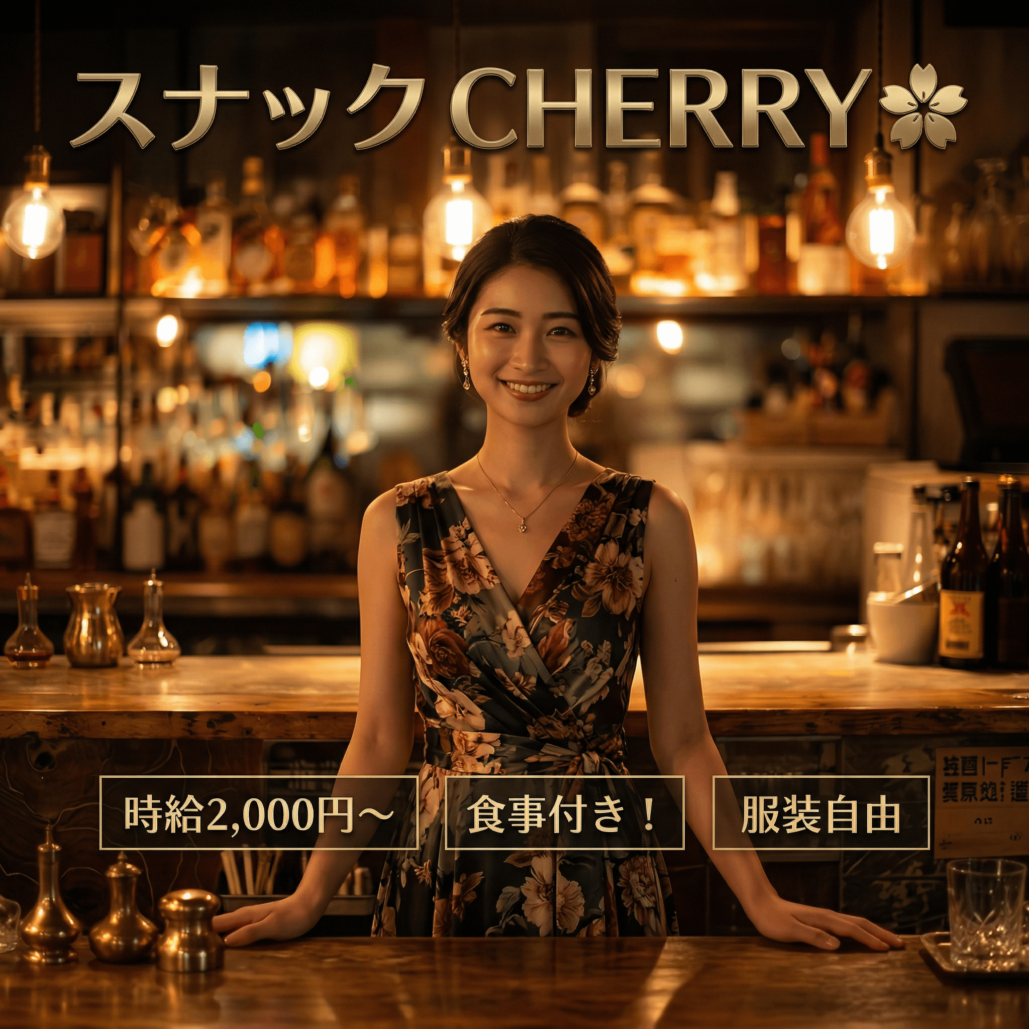 【新橋・銀座】スナック CHERRY|落ち着いた大人の空間で接客スタッフ募集
